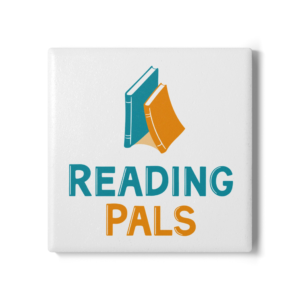 Reading Pals Ceramic Coaster — Book Lover Drink Coaster for Teachers & Kids