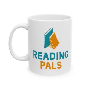 Raising Tiny Humans Ceramic Mug — Reading Pals Coffee Cup (11oz/15oz)
